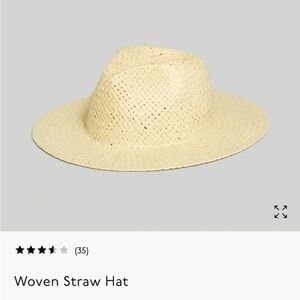 NWT Madewell Woven Straw Hat Size: M/L